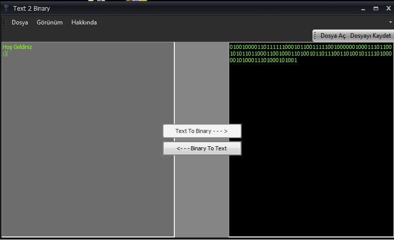 Text 2 Binary Converter